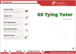Click to view GS Typing Tutor 3.1 screenshot